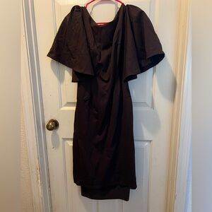 Vixen by Micheline Pitt deadly kiss brown wiggle dress